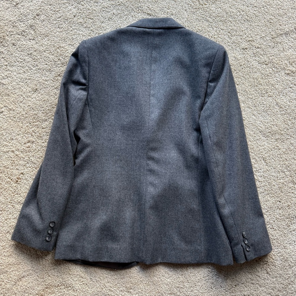 Jones New York Gray Wool Skirt Suit Set Size 8 - Picture 4 of 16